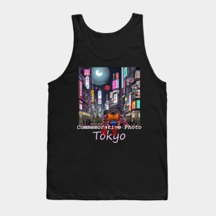 Japan Shibuya Commemorative Photo in TOKYO by Kana Kanjin Tank Top